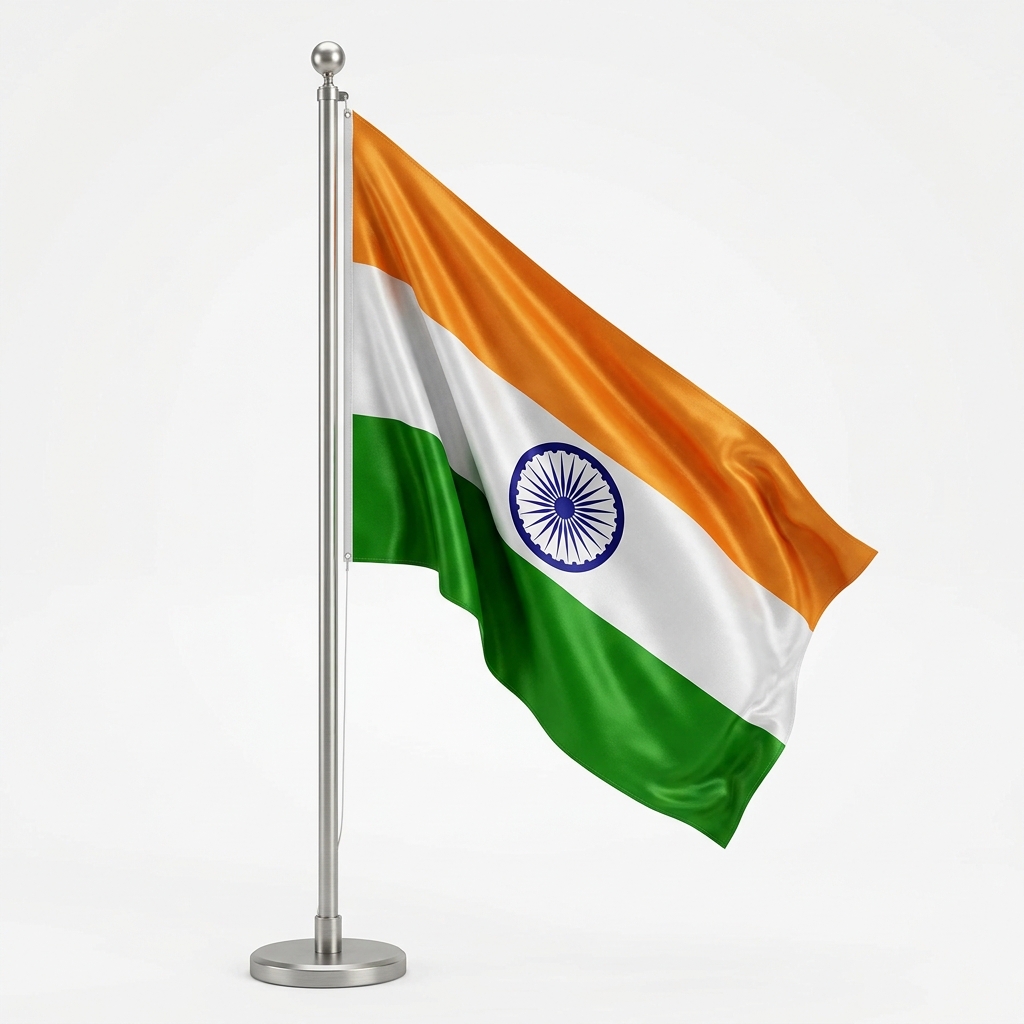 Premium Silk Tiranga Flag (3×5 ft)